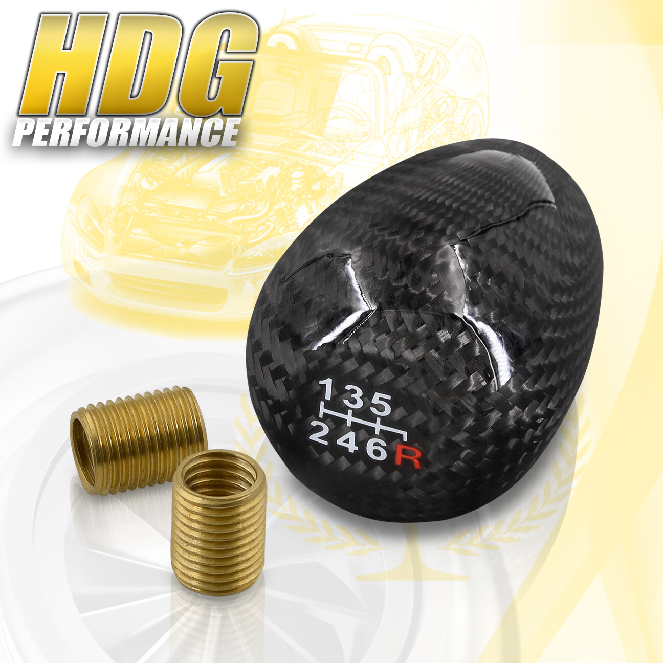 Universal M14X1.5 / M10X1.5 / 6Speed TypeR Style Quick Shift Knob