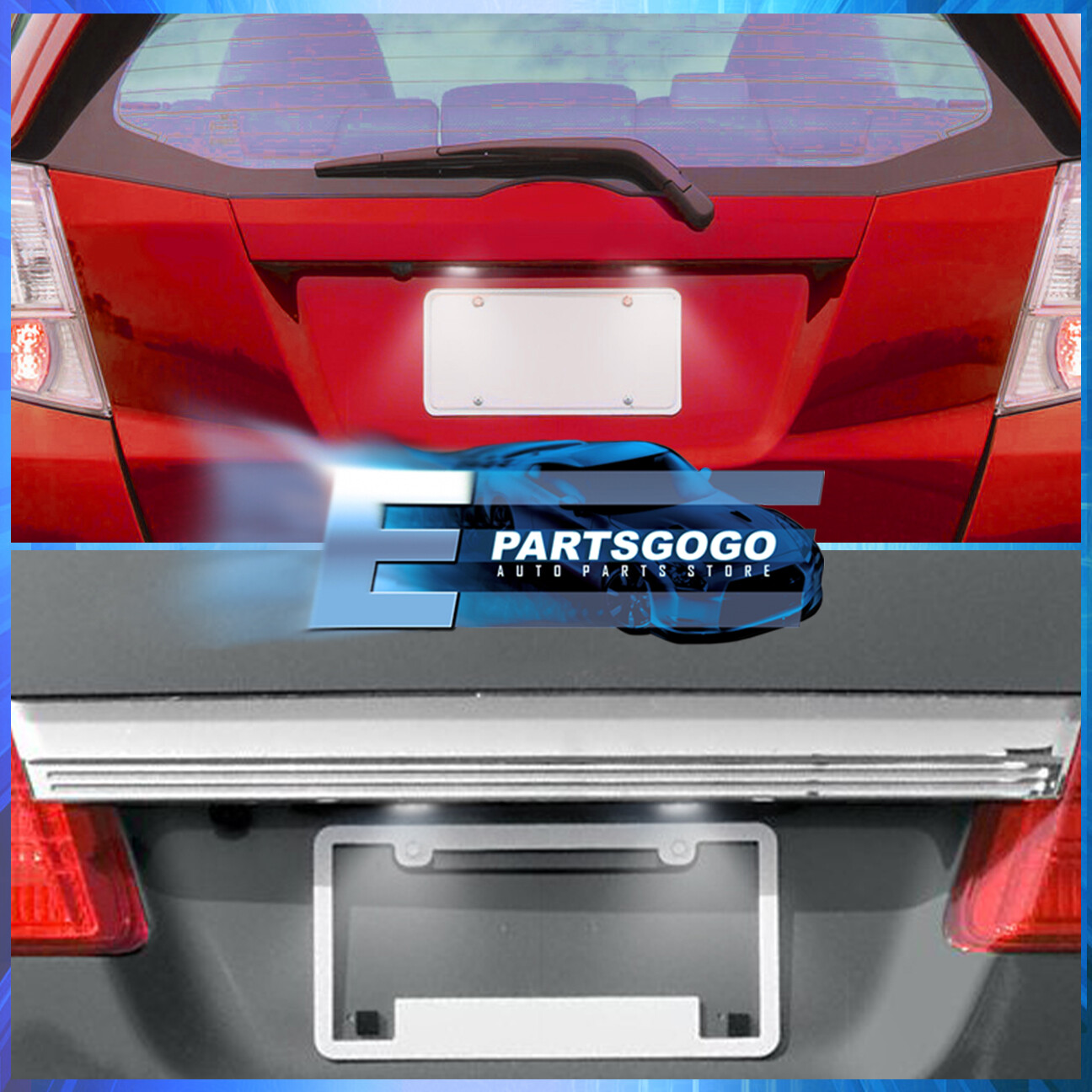 honda fit front license plate installation