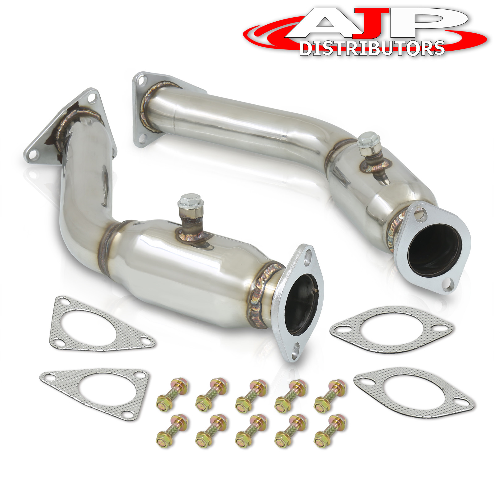 Decat Racing Dual Test Pipes Resonator For 09 Nissan 370z G37 Vq37vhr Ebay