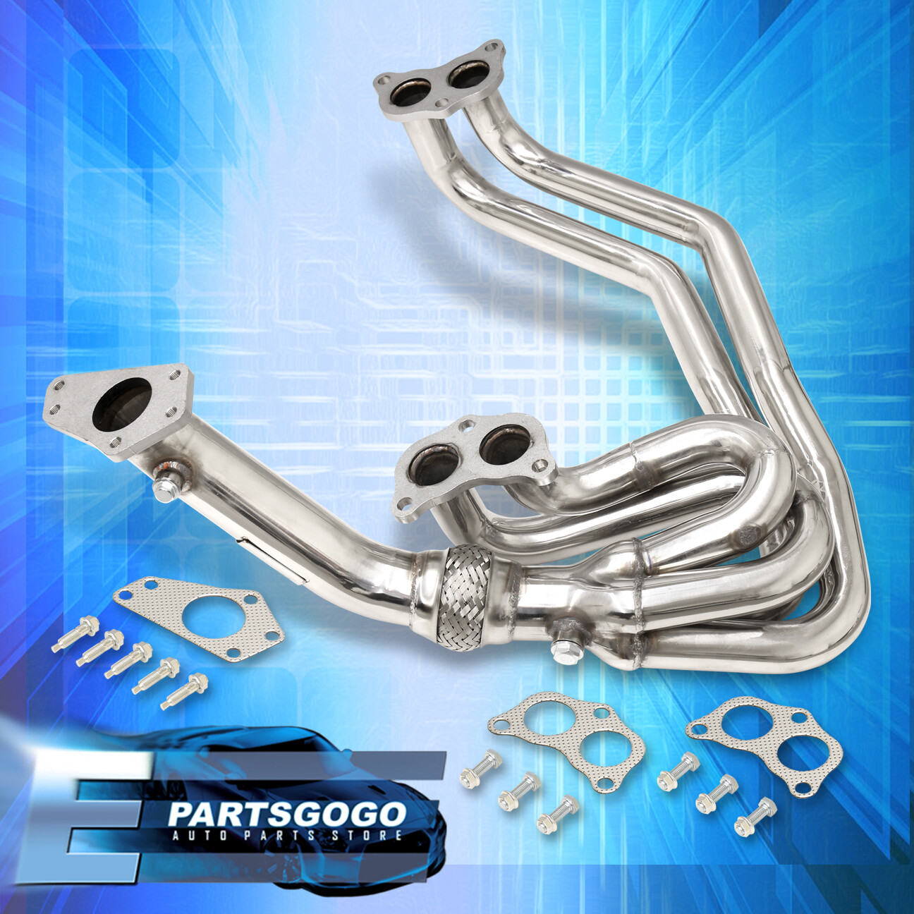 TURBO RACING EXHAUST HEADER FOR 03 2002-2007 SUBARU IMPREZA LEGACY WRX ...